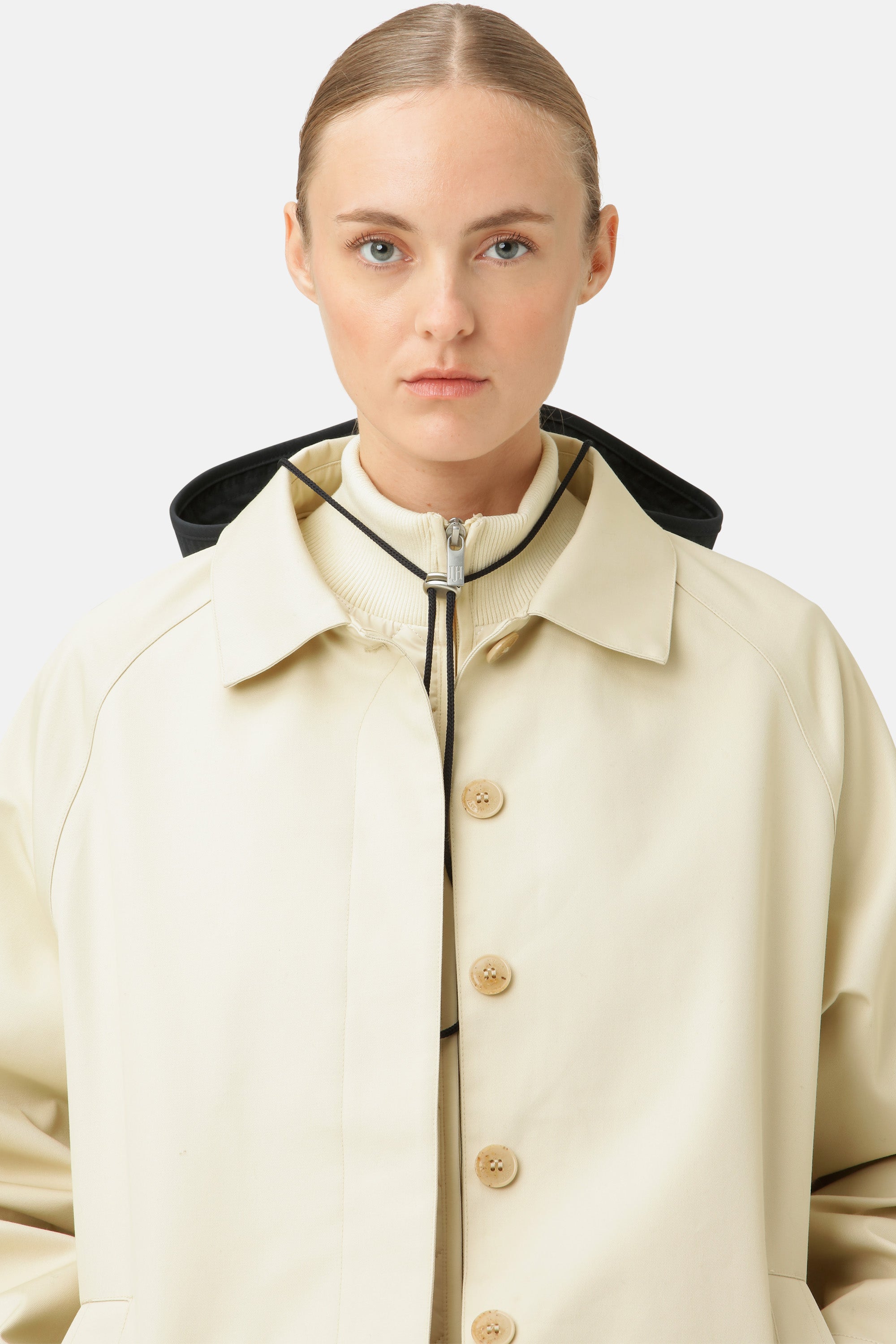 Ilse Jacobsen Hornbæk Rain Cotton raincoat Jacket 132 Bleached Sand